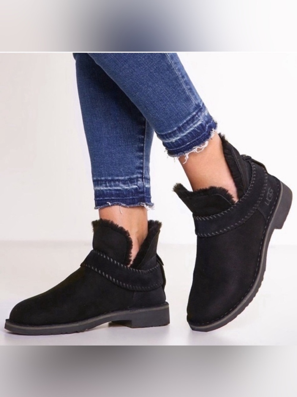 UGG McKay Sherpa Boots Winter Ankle Boots Size 6